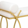 Banqueta Alexandra House Living Oro Espuma Hierro Madera MDF 49 x 53 x