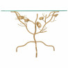 Recibidor Alexandra House Living Oro Vidrio Hierro 40 x 80 x 110 cm
