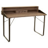 Escritorio Alexandra House Living Marrón Madera Hierro Chapa Madera d