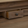 Escritorio Alexandra House Living Marrón Madera Hierro Chapa Madera d