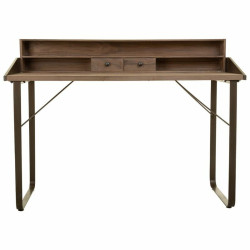 Escritorio Alexandra House Living Marrón Madera Hierro Chapa Madera d
