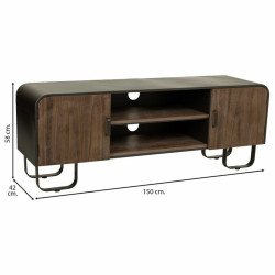 Cajonera multiusos Alexandra House Living Marrón Madera Hierro Chapa