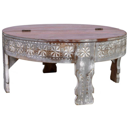 Mesa de Centro Alexandra House Living Blanco Madera de mango 80 x 41 x