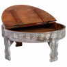 Mesa de Centro Alexandra House Living Blanco Madera de mango 80 x 41 x