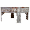 Mesa de Centro Alexandra House Living Blanco Madera de mango 80 x 41 x