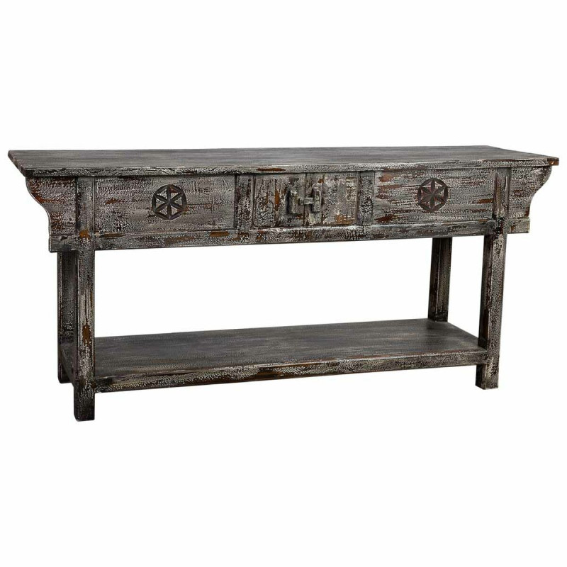 Recibidor con Cajones Alexandra House Living Azul Madera de mango 45 x