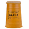 Taburete Alexandra House Living Naranja Arpillera Metal Esponja Madera