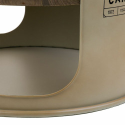 Mesa auxiliar Alexandra House Living Gris metal y madera de abeto 60 x