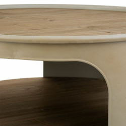 Mesa auxiliar Alexandra House Living Gris metal y madera de abeto 60 x