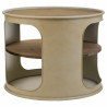 Mesa auxiliar Alexandra House Living Gris metal y madera de abeto 60 x