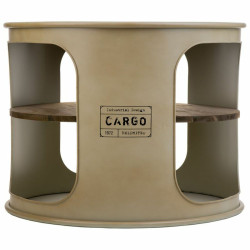 Mesa auxiliar Alexandra House Living Gris metal y madera de abeto 60 x