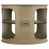 Mesa auxiliar Alexandra House Living Gris metal y madera de abeto 60 x