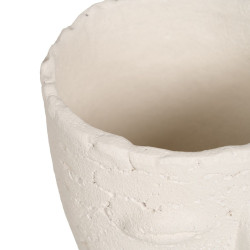 Macetero Crema Cerámica 15 x 15 x 19 cm