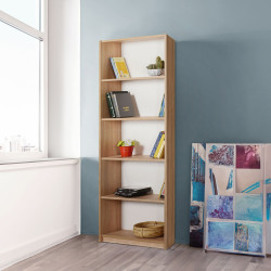 Librería Alexandra House Living Marrón Madera MDP 58 x 169 x 22 cm 5