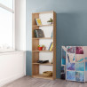 Librería Alexandra House Living Marrón Madera MDP 58 x 169 x 22 cm 5