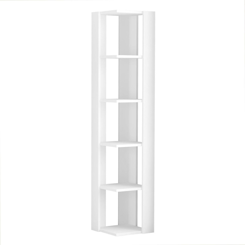 Estantería de Esquina Alexandra House Living Blanco Madera MDP 33 x 1 Estantería de Esquina Alexandra House Living Blanco Madera MDP 33 x 1