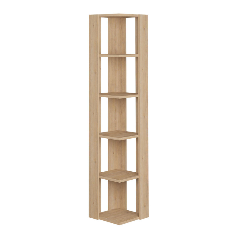Estantería de Esquina Alexandra House Living Roble Madera MDP 33 x 16 Estantería de Esquina Alexandra House Living Roble Madera MDP 33 x 16