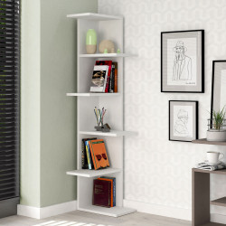 Estantería de Esquina Alexandra House Living Blanco Madera MDP 37 x 1