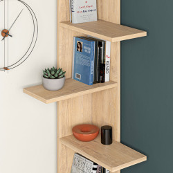 Estantería de Esquina Alexandra House Living Roble Madera MDP 37 x 14