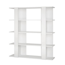 Librería Alexandra House Living Blanco Madera MDP 110 x 122 x 29 cm 4