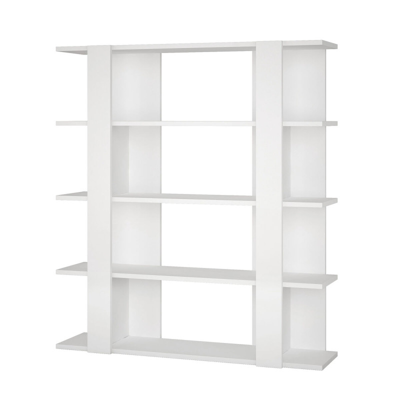 Librería Alexandra House Living Blanco Madera MDP 110 x 122 x 29 cm 4