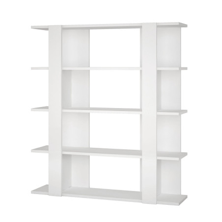 Librería Alexandra House Living Blanco Madera MDP 110 x 122 x 29 cm 4