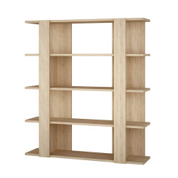 Librería Alexandra House Living Roble Madera MDP 110 x 122 x 29 cm 4