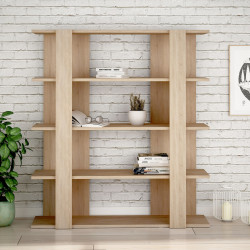 Librería Alexandra House Living Roble Madera MDP 110 x 122 x 29 cm 4