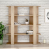 Librería Alexandra House Living Roble Madera MDP 110 x 122 x 29 cm 4