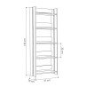 Librería Alexandra House Living Blanco Madera MDP 57 x 155 x 25 cm 5