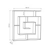 Estantería Alexandra House Living Blanco Madera MDP 125 x 129 x 22 cm