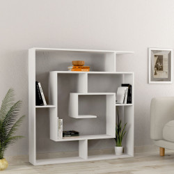Estantería Alexandra House Living Blanco Madera MDP 125 x 129 x 22 cm