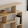 Estantería Alexandra House Living Roble Madera MDP 125 x 129 x 22 cm