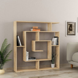 Estantería Alexandra House Living Roble Madera MDP 125 x 129 x 22 cm