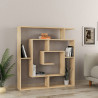 Estantería Alexandra House Living Roble Madera MDP 125 x 129 x 22 cm