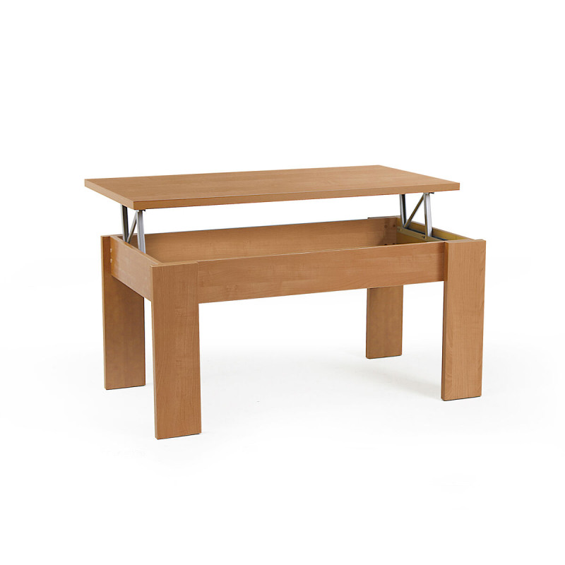 Mesa de Centro Alexandra House Living Cerezo Metal Madera MDP 105 x 51 Mesa de Centro Alexandra House Living Cerezo Metal Madera MDP 105 x 51