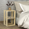 Mesa de Centro Alexandra House Living Roble Madera MDP 60 x 32 x 60 cm