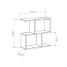Estantería Alexandra House Living Roble Madera MDP 60 x 60 x 19 cm