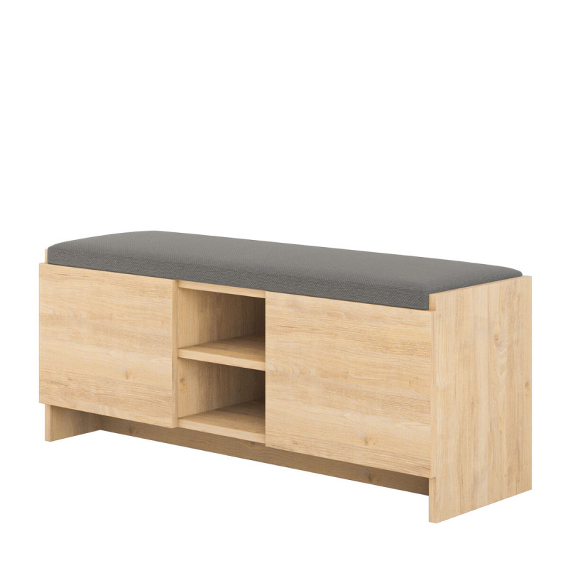 Banco zapatero Alexandra House Living Marrón Gris 110 x 43 x 37 cm 2 Banco zapatero Alexandra House Living Marrón Gris 110 x 43 x 37 cm 2