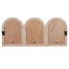 Perchero de Pared Alexandra House Living Marrón Madera Metal Ratán 3