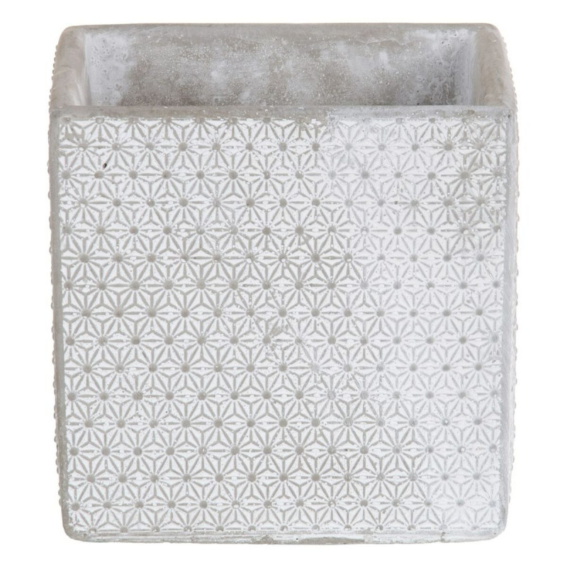 Macetero Gris Cemento 17 x 17 x 17 cm Macetero Gris Cemento 17 x 17 x 17 cm