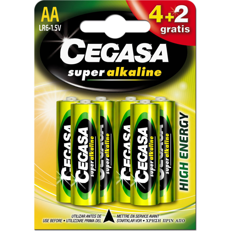 Pilas Cegasa LR06 1,5 V (4 Unidades) Pilas Cegasa LR06 1,5 V (4 Unidades)