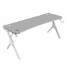 Mesa de Escritorio Mars Gaming MGDXLRGBW LED RGB Blanco Acero 160 x 60