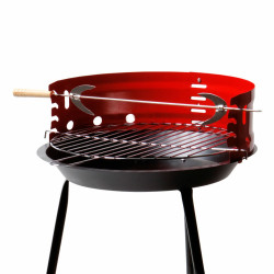 Barbacoa Portátil Aktive Madera Hierro 37,5 x 70 x 38,5 cm (4 Unidade