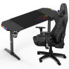 Mesa de Escritorio Spirit of Gamer Headquarter 800 Negro Madera MDF 14