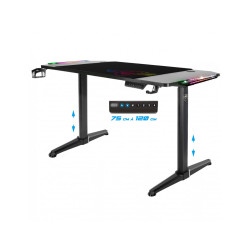 Mesa de Escritorio Spirit of Gamer Headquarter 800 Negro Madera MDF 14