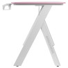 Mesa de Escritorio Mars Gaming MGD100RGBP Blanco Rosa Acero 100 x 60 c