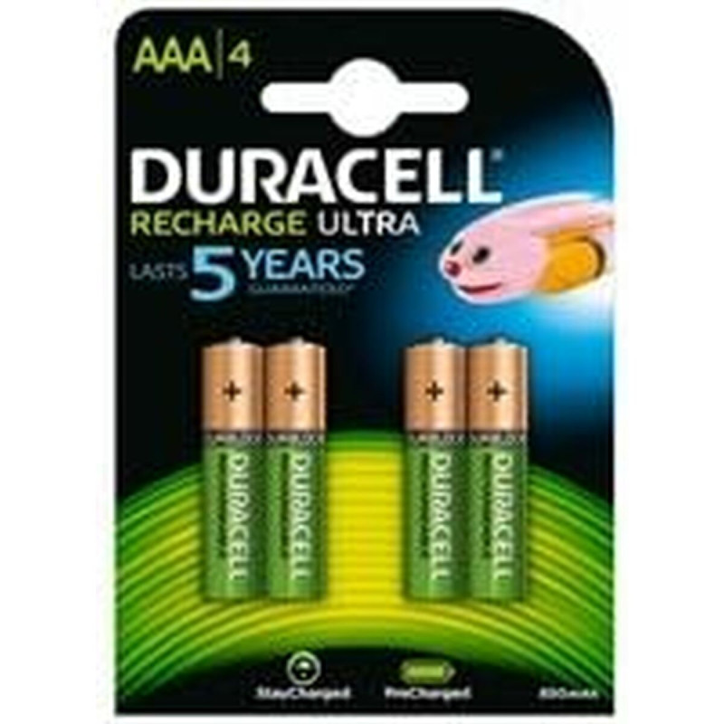 Pilas Recargables DURACELL DURDLLR03P4B 1,5 V (4 Unidades) Pilas Recargables DURACELL DURDLLR03P4B 1,5 V (4 Unidades)