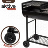 Barbacoa de Carbón con Ruedas Aktive Plástico Metal esmaltado 97 x 9
