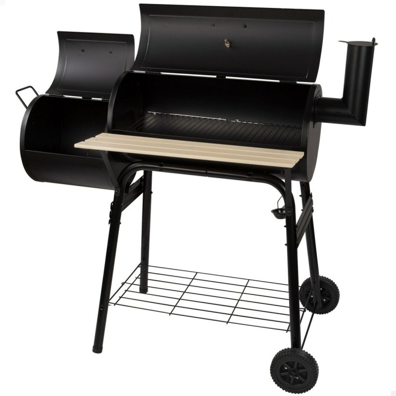 Barbacoa de Carbón con Ruedas Aktive Acero Plástico Metal esmaltado